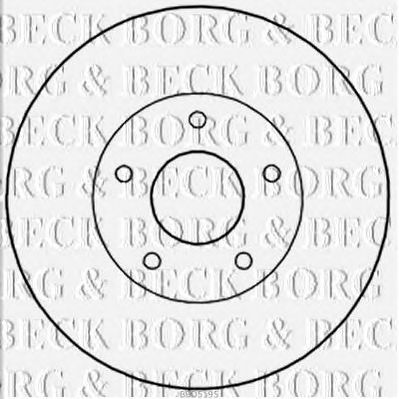 BORG & BECK bbd5195 -  Тормозной диск
